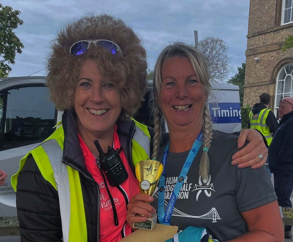 KarenP Humber Bridge Half 2022